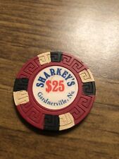 $25 sharkey's gardnerville nevada  casino chip super rare picture