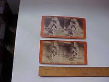 1880 TWO CINCINNATI STEREOVIEW CARDS TYLER DAVIDSON FOUNTAIN VG+ picture