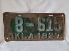 Vintage 1927 Oklahoma License Plate 0322 picture