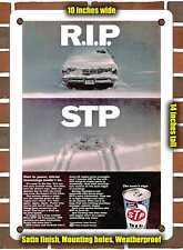 METAL SIGN - 1968 Racers Edge STP Oil Treatment - 10x14 Inches picture