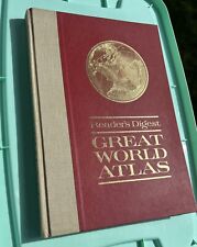 Great World Atlas 1963 First Edition Reader's Digest Hardcover World Map picture