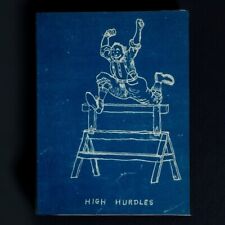1890’s Blue US Patent Office Drawing “ High HURDLE” 3” X 4.10” Paper picture
