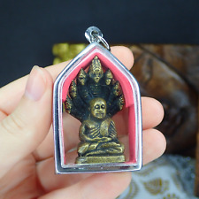 LP Ngern Monk Thai amulet Buddhism Talisman Collectible Rare Nak Prok Statue picture