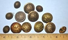 13 Antique BUTTONS : U.S. Officers Staff, INDIAN WAR Eagle, N.Y. STATE SEAL old picture