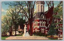 Veterans Memorial Pultney Park First Presbyterian Church Geneva NY VNG Postcard picture