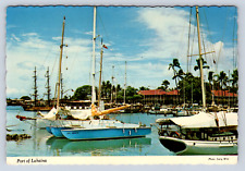 Vintage Postcard Port of Lahaina Hawaii picture