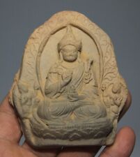 Real Tibet 1500s Old Antique Buddhist Clay Tsa Tsa Buddha Statue 