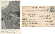 WORCESTER ELECTRIC TRAMWAY SIEGE 1903 Broad Street (1066) Postcard Tram Line CPA picture
