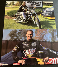 1990s Rusty Wallace #2 Miller Ford Thunderbird - NASCAR Hero Card Handout picture