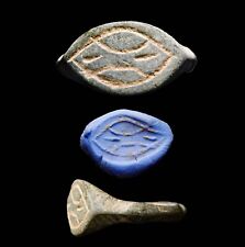 Judaea Ring Aramaic Symbol  WEARABLE Holyland Find Jewish Ancient Artifact wCOA picture