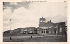 Marysville CA California High School Yuba City 1930s Vtg Postcard C47 picture