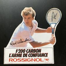 Vintage Nightingale F200 Mat Wilander Tennis Racket Advertising Sticker picture