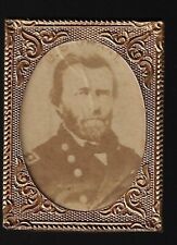 1868 Ulysses Grant Brass Shell Photo Gem Presidential Campaign Item Made no Pin picture