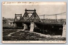 c1900s St. Louis Missouri MO Grand Avenue Bridge ANTIQUE Postcard picture