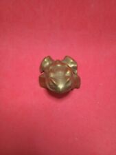 Vintage Solid Brass Frog Figurine/Statue (MADE IN HONG KONG) RARE picture