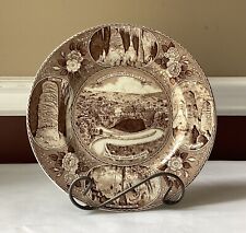 Antique Carlsbad Cavern, NM Souvenir Plate, Adams Old English Staffordshire Ware picture