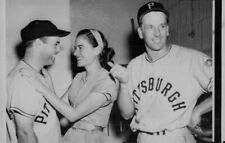 1951 Ralph Kiner Pittsburgh Baseball & Joe Garagiola Press Photo picture