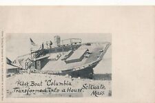 SCITUATE MA - Pilot Boat Columbia Transformed Into A House Postcard - udb picture