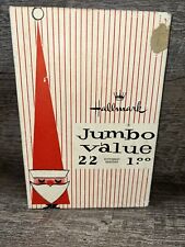 Vintage Hallmark Christmas Card BOX ONLY Santa 10”x 7” picture