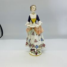 FLAWS Antique Sitzendorf Germany Young Woman With Cups Germany picture