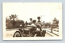 EP02  PHOTOGRAPH VICTORIAN MAXWELL CAR LADE HAT ORIGINAL  242a picture