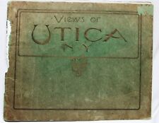 UTICA NEW YORK SOUVENIR ALBUM OF CITY SCENE PHOTO VIEWS BOOKLET ABOUT 1905 picture