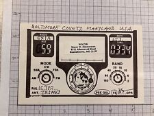 Vintage QSL Amateur Ham Radio Card EX1A Baltimore County, MD, USA picture