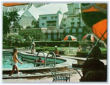 c1960's Pool Scene Hotel Mena House Oberoi Cairo Egypt Posted Vintage Postcard picture