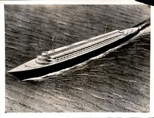 LD333 1937 Orig Wide World Photo A.C. HARDY TRANSATLANTIC LINER OF THE FUTURE picture