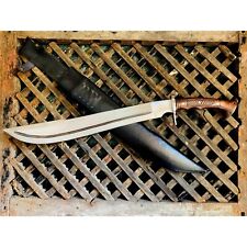 Custom Handmade Carbon Steel Blade Spartan Machete Sword | Hunting Sword Camping picture