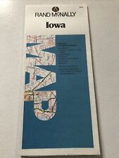 Rand McNally Iowa 1980s Folding Road Map w/ Cities    #10 picture