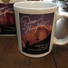 Vintage Deep Thoughts by Jack Handey Mug SNL Saturday Night Live picture