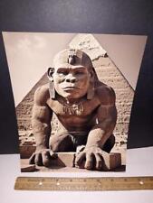Vintage Egyptian Pyramid Builder Photograph 