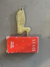 Vintage Avon Brass Duck Stainless Pen Style Pocket Knife Keychain Combo picture