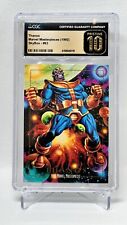 CGC 10 Pristine 1992 Marvel Masterpieces #83 Thanos Jusko Gold Black Label picture