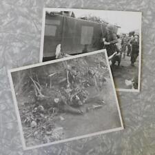 2 Original photos of dead vietnamese war casualties Vietnam VC Viet Cong 8x10