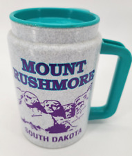 Vintage Whirley Mount Rushmore South Dakota Travel Coffee Mug Cup W/ Lid picture