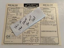 AEA Tune-Up Chart System 1968 Buick V-8 350  400 & 430  Engines picture