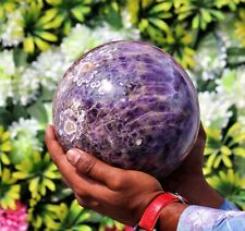 Large 17CM Blue Amethyst Meditation Aura Chakra Spirit Energy Stone Sphere Ball picture