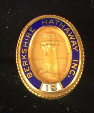 Berkshire Hathaway 15 Year Service Award Lapel Pin Warren Buffett Charlie Munger picture