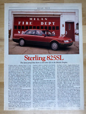 1987 Sterling 825SL Original Magazine Article picture