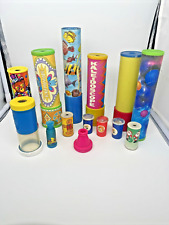 14 Vintage Kaleidoscope GL Cardboard Plastic Colorful *SEE PHOTOS * picture