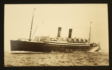 SS Laurentic Steamship Black & White Photo M.L. Colhoun 5.5