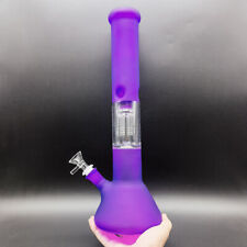 15 inch Glass Bong Smoking Hookah Dome Percolator Pipe Recycler Pyramid Bong. picture