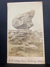 Rare Antique cdv photo Tonbridge Wells landmark Toad Rock by Inskip picture