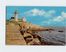 Postcard Eastern Point Light and Breakwater, Gloucester, Massachusetts picture