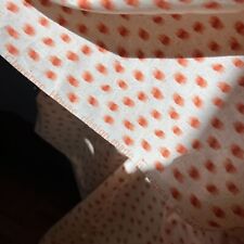 Clarence House Fabric Orange Polka Dotted Mid Century Modern Made in France picture