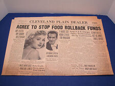 Cleveland Plain Dealer Newspaper Headline WWII June 30,1943 Stop Food Funds NP2 picture
