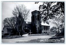 Decorah Iowa IA Postcard RPPC Photo First Congregational Church c1950's Vintage picture