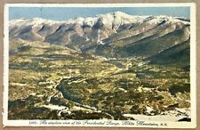 Presidential Range. White Mountains New Hampshire. NH. Vintage Postcard picture